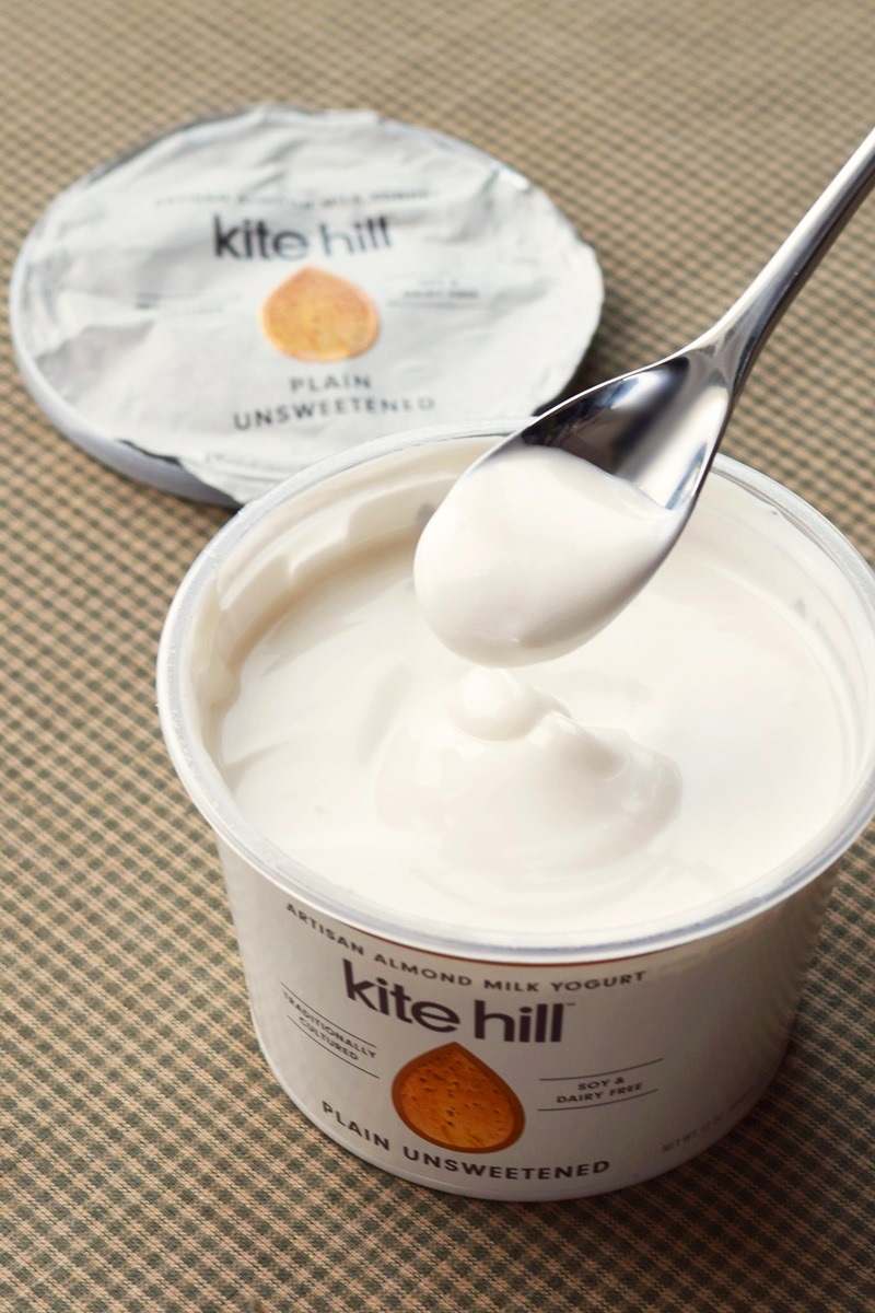 Kite Hill Almond Milk Yogurt - now available Unsweetened (dairy-free, soy-free, vegan)
