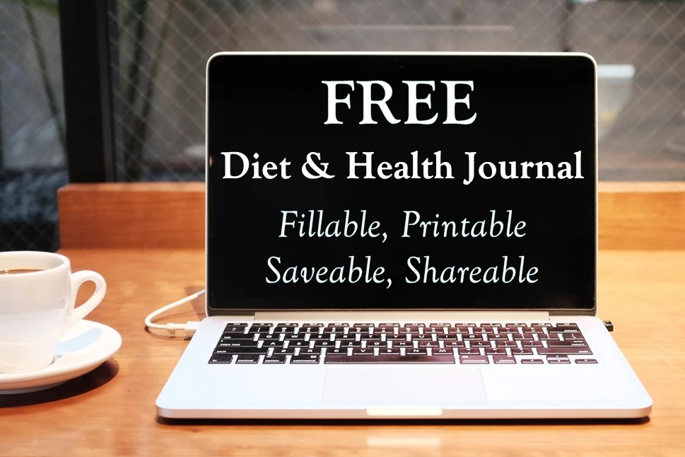 FREE Diet and Health Journal now Fillable, Saveable, Shareable, and Printable! Includes simple but detailed symptom tracker chart, food log, and more. Helps identify food intolerance, sensitivities and allergies with your physician.