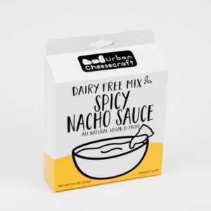 Urban Cheesecraft Dairy Free Mixes Reviews and Info. For making all types of vegan blocks, wheels, and sauces. Pictured: Spicy Nacho Sauce