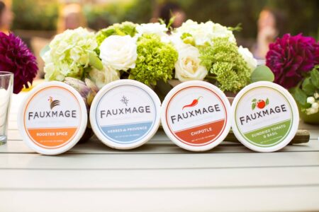 Fauxmage Cheese from Trees! A dairy-free and vegan artisan cheese spread in four flavorful varieties. Soy-free, paleo.