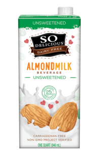 So Delicious Almondmilk Reviews and Info - comes in almond and almond-cashew varieties. All dairy-free and vegan, with shelf-stable and refrigerated options.