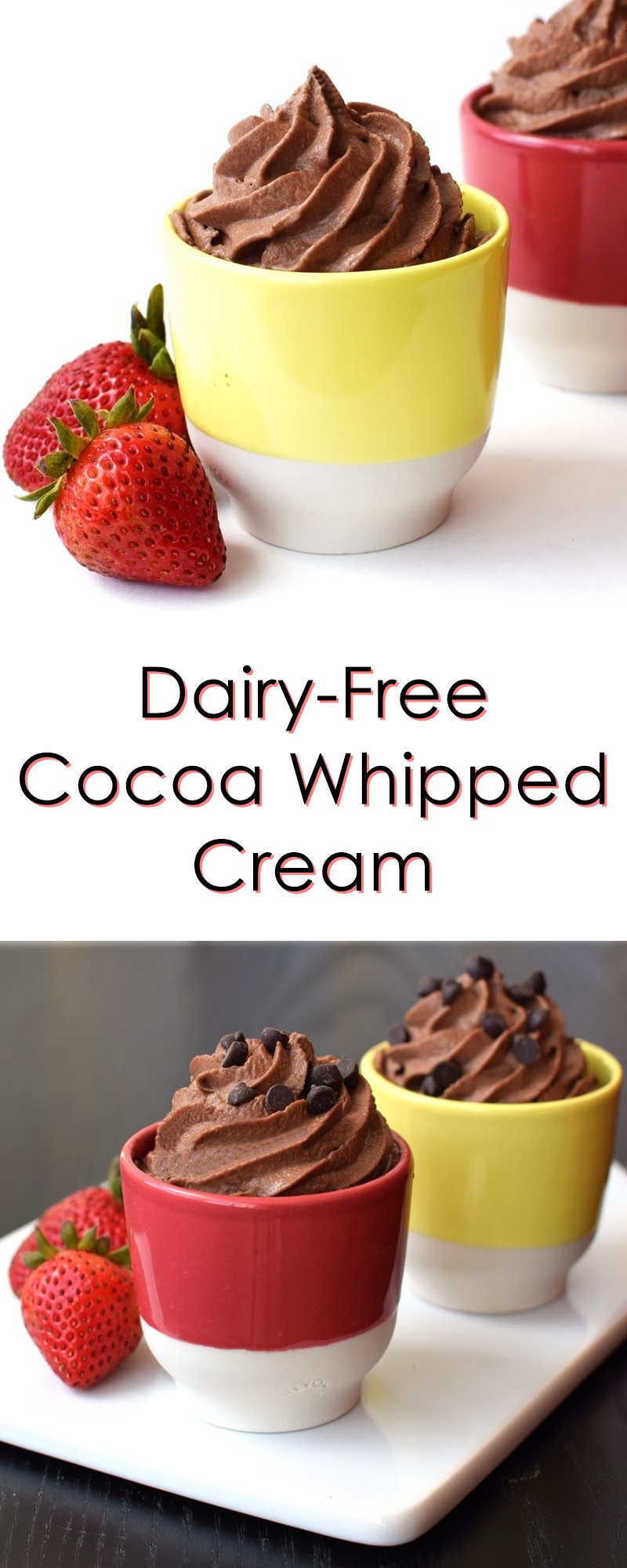 Dairy-Free Chocolate Whipped Cream Recipe - vegan, soy-free and easy!