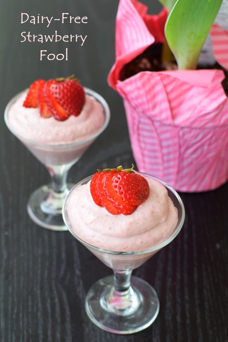 Vegan Strawberry Fool Recipe - deliciously easy dairy-free, soy-free, gluten-free dessert