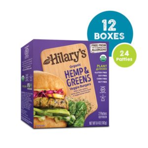Hilary's Eat Well Veggie Burgers could be the World's Healthiest Patties. Vegan, gluten-free, nut-free, soy-free, 8 varieties.