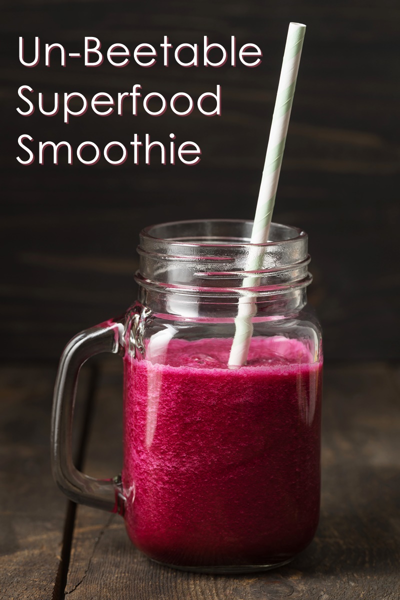 Super Beet Smoothie Recipe - healthy, dairy-free, superfood sipper
