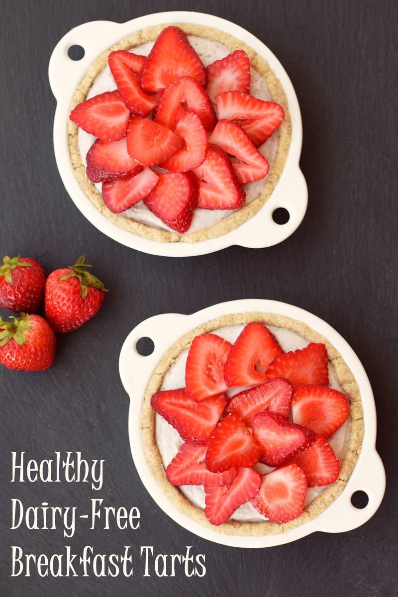 Dairy Free Breakfast Tarts Recipe - "Bowl of Oatmeal" Crust with Creamy Fruit Filling (naturally healthy, gluten-free and plant-based)