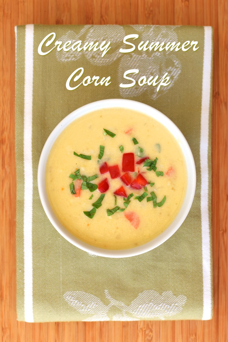 Dairy-Free Corn Soup - a fresh, creamy, healthy summer recipe (vegan, paleo)