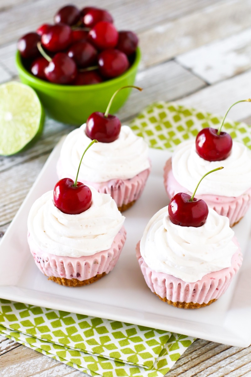 Coconut Milk Dairy Free Frozen Dessert Recipes - Vegan Gluten-Free Cherry Lime Cupcakes (pictured)