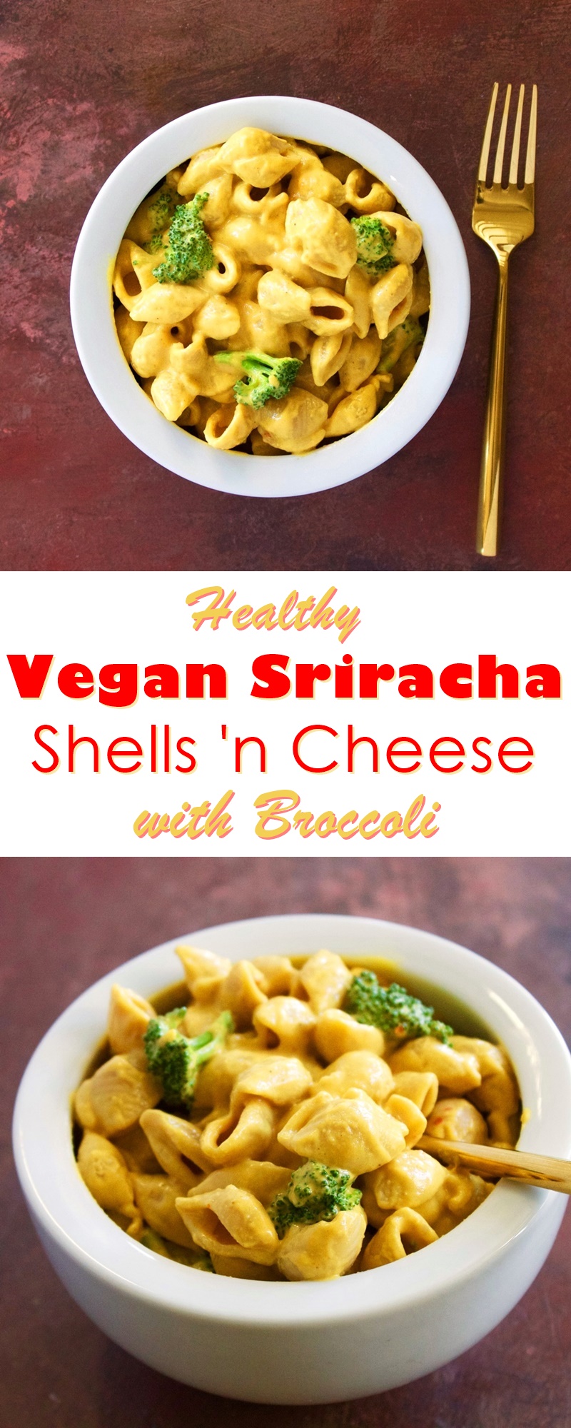 Vegan Sriracha Shells 'n Cheese Recipe (nutritious, protein-rich, dairy-free, gluten-free and soy-free!)