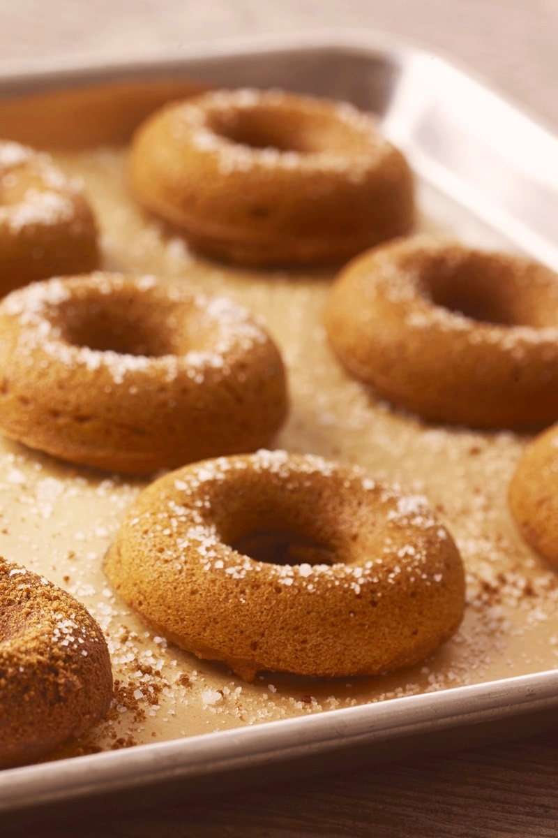 Baked Vegan Pumpkin Donuts Recipe - healthy, made with Ancient Grains (gluten-free option)