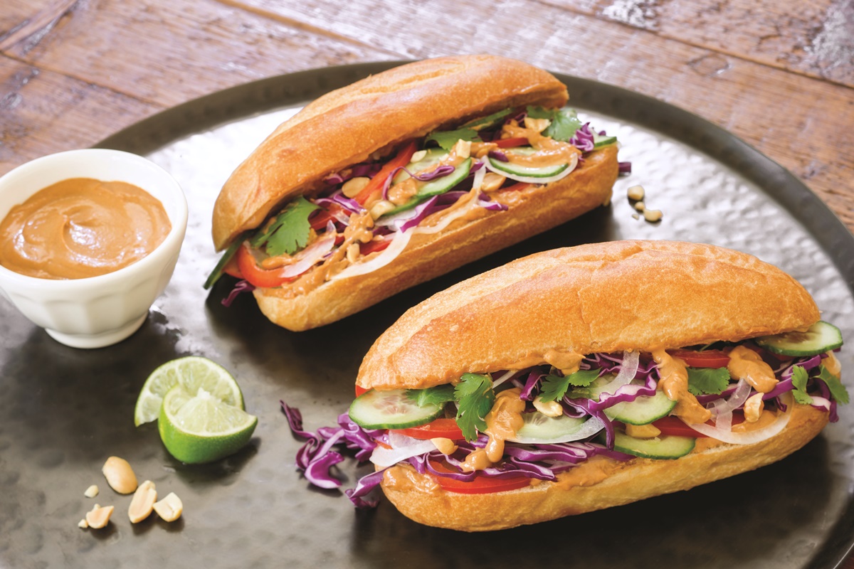 Easy Thai Peanut Veggie Sandwiches Recipe (Vegan, Dairy-Free & optionally Gluten-Free)