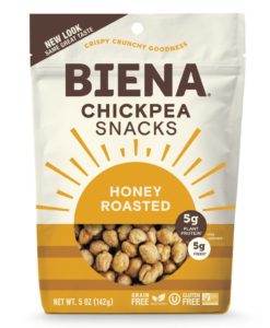Biena Chickpea Snacks Reviews and Info (Dairy-Free Varieties) - Crispy roasted chickpeas with flavorful seasonings. Plant-based, gluten-free.