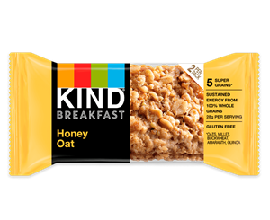 Kind Breakfast Bars Reviews and Info - now in 10 dairy-free, gluten-free varieties, including some with probiotics or protein