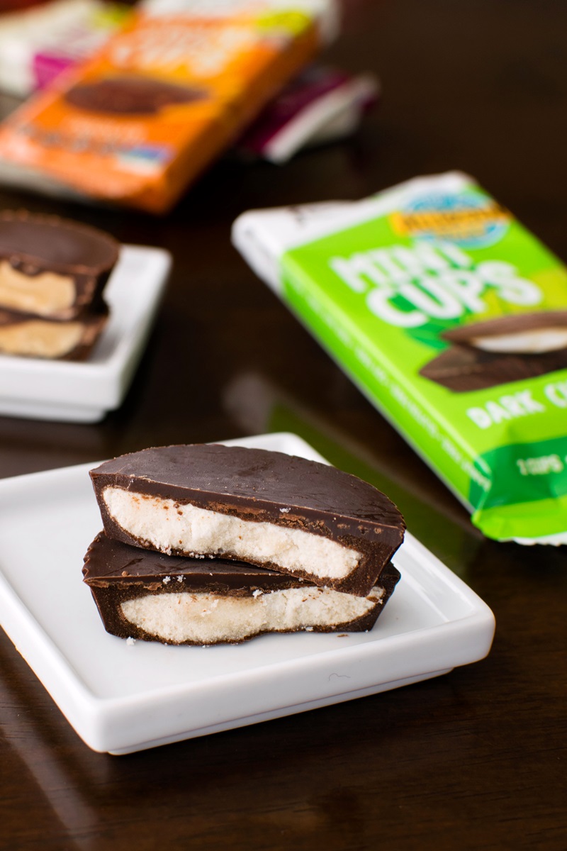 Free2B Chocolate Cups (Review) in several allergy-friendly varieties (vegan, gluten-free, nut-free, soy-free) - mint pictured