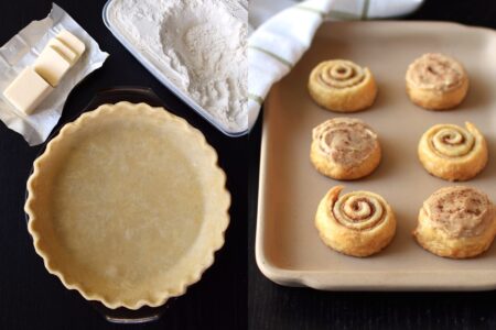 Dairy-Free Buttery Pie Crust + Cinnamon Roll Pinwheels (for Kids!) - vegan, nut-free, and soy-free