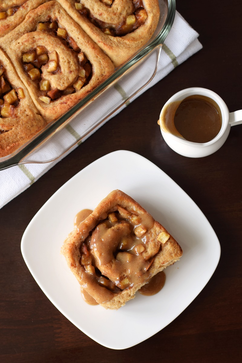 Healthy Apple Cinnamon Rolls - wholesome, naturally sweetened, dairy-free and vegan
