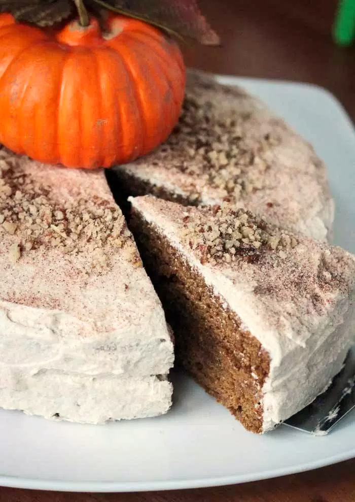 Chai-Spiced Vegan Pumpkin Cake Recipe (Reader's Choice Winner in the Dairy-Free Bake Off!)