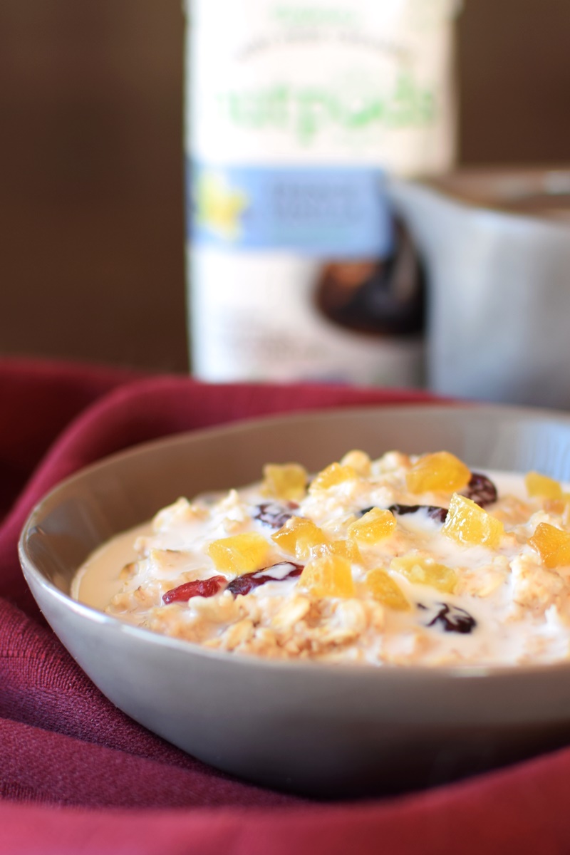 15 Delicious Ways to Use Dairy-Free Creamer (Creamy Cran-Ginger Oatmeal shown)