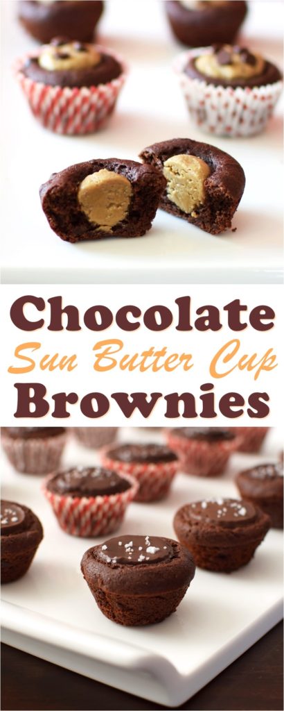 Chocolate Sun Butter Cup Brownies Recipe (2 Versions!)