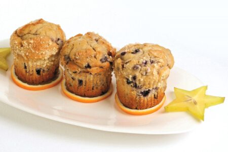 Lemon Blueberry Corn Muffins Recipe (Dairy-Free)
