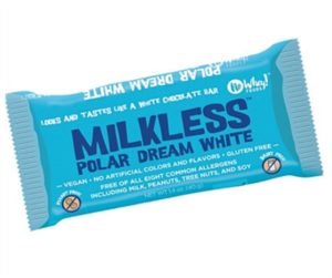 No Whey Milkless Chocolate Bars Reviews and Info. Dairy-free, Vegan, Top Allergen-Fee Dark Semisweet, "Milk," Crunch, and White Chocolate Varieties