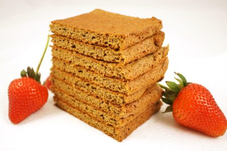 Lemon Strawberry Flaxseed Meal Bread Recipe - grain-free, gluten-free, dairy-free, nut-free and optionally sugar-free from Bread-free Bread