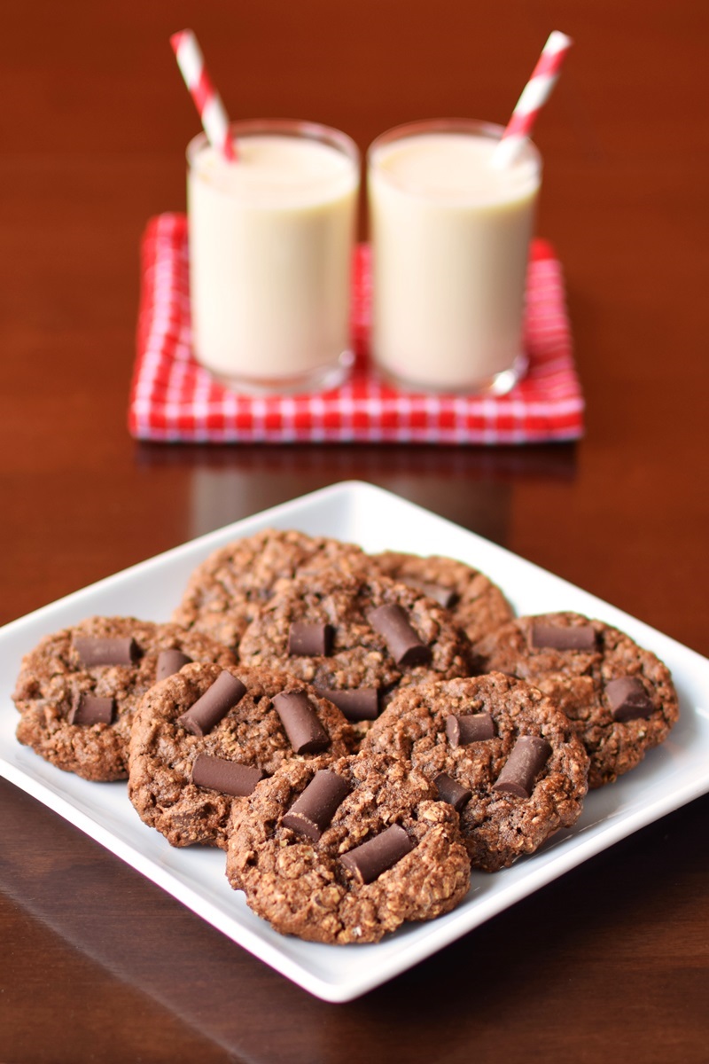 Chocolate Chunky Monkey Cookies Recipe - unbelievably easy, rich, and naturally vegan, gluten-free and allergy-friendly