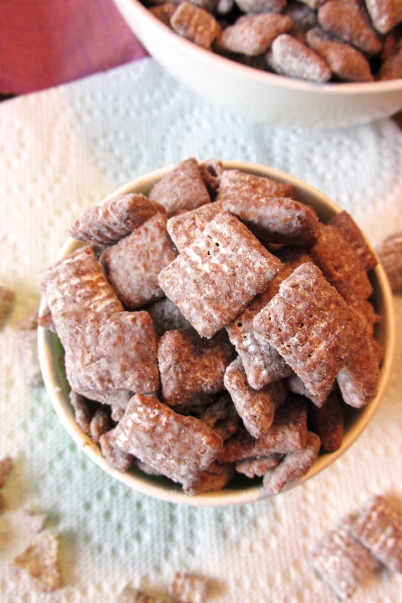 Puppy Chow Snack Mix Recipe - dairy-free, gluten-free, vegan and nut-free optional