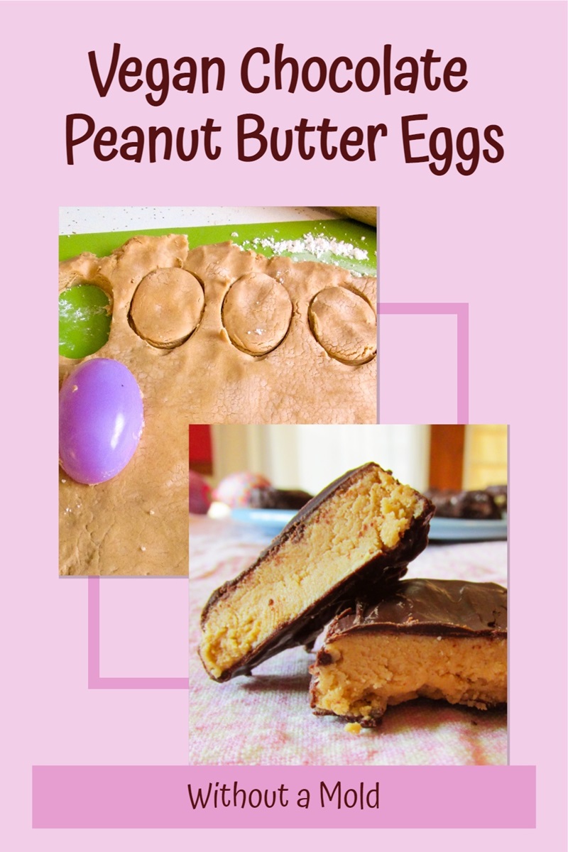 Vegan Chocolate Peanut Butter Eggs Recipe - dairy-free, gluten-free, soy-free, and optionally peanut-free