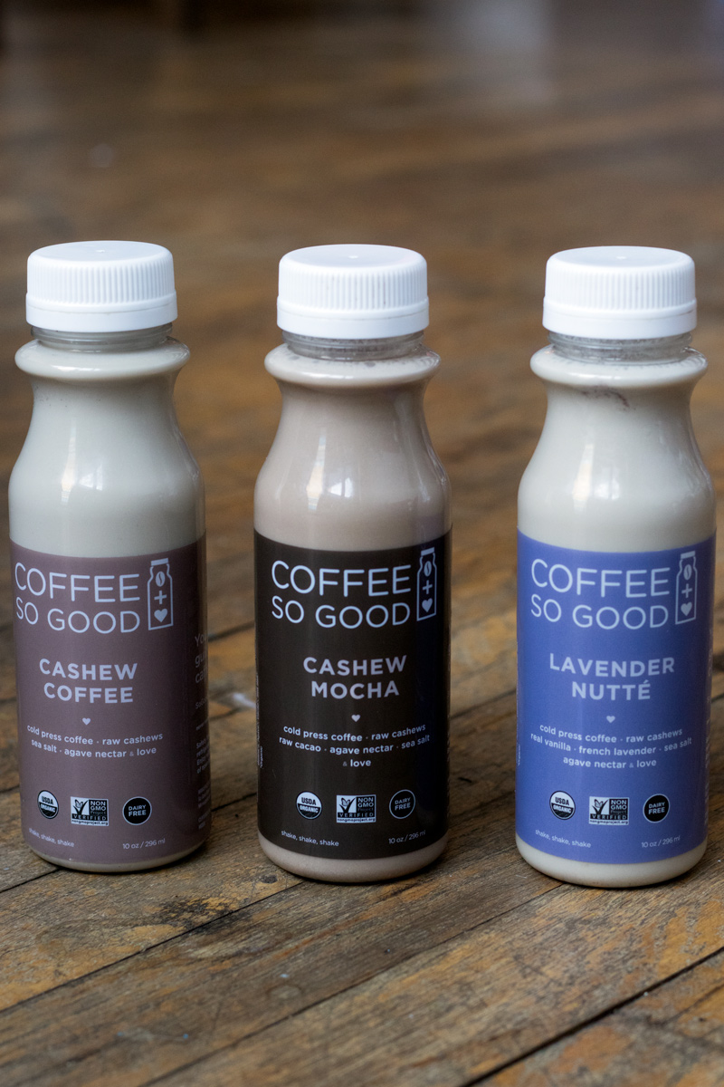 Coffee So Good - All natural, organic, non-GMO, vegan cold brew coffee made with raw cashews