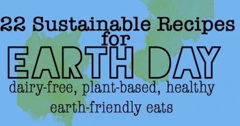 Sustainable Recipes for Earth Day and Every Day - dairy-free, plant-based, healthy and earth-friendly eats