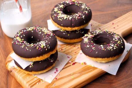 Chocolate-Glazed Doughnuts Recipe from The Recipe Hacker Confidential - Gluten-free, Dairy-free and Paleo!