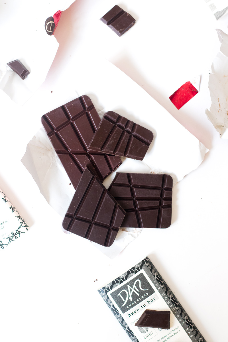 DAR Chocolate is handcrafted in Denver and available in a variety of dairy-free, vegan varieties including coconut milk chocolate!