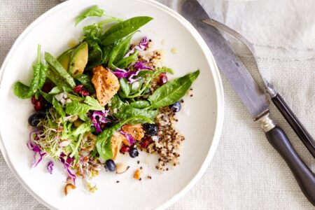 The Ultimate Superfood Salad Recipe - dairy-free, gluten-free and a vegan option
