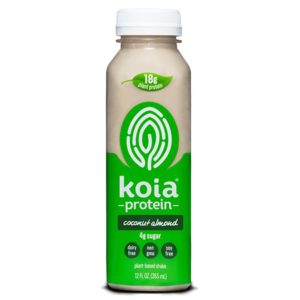 Koia Protein Drinks - dairy-free, plant-based, gluten-free, soy-free, high-protein, low-sugar, creamy beverages in a rainbow of flavors.