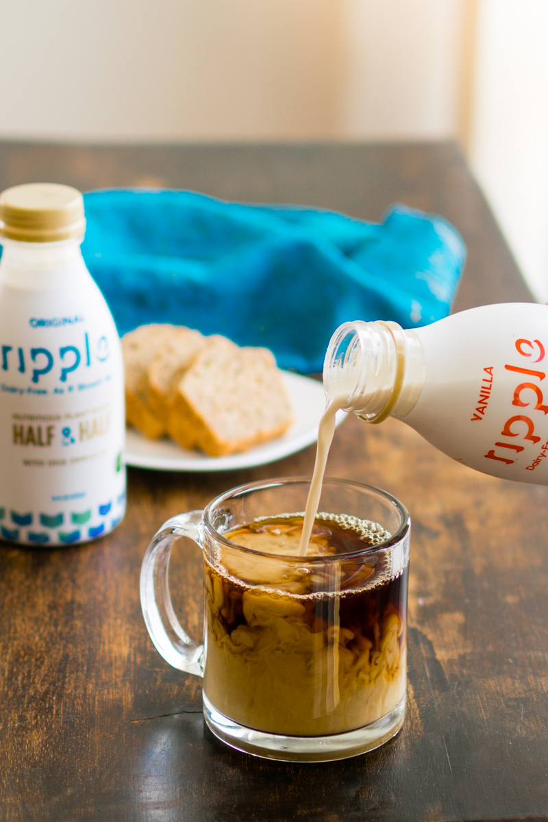 Ripple Half & Half Review - dairy-free, plant-based, vegan, and top allergen free in Plain Unsweetened and Vanilla