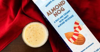 Trader Joe's Holiday Almond Beverages Review - Dairy-Free Almond Nog pictured