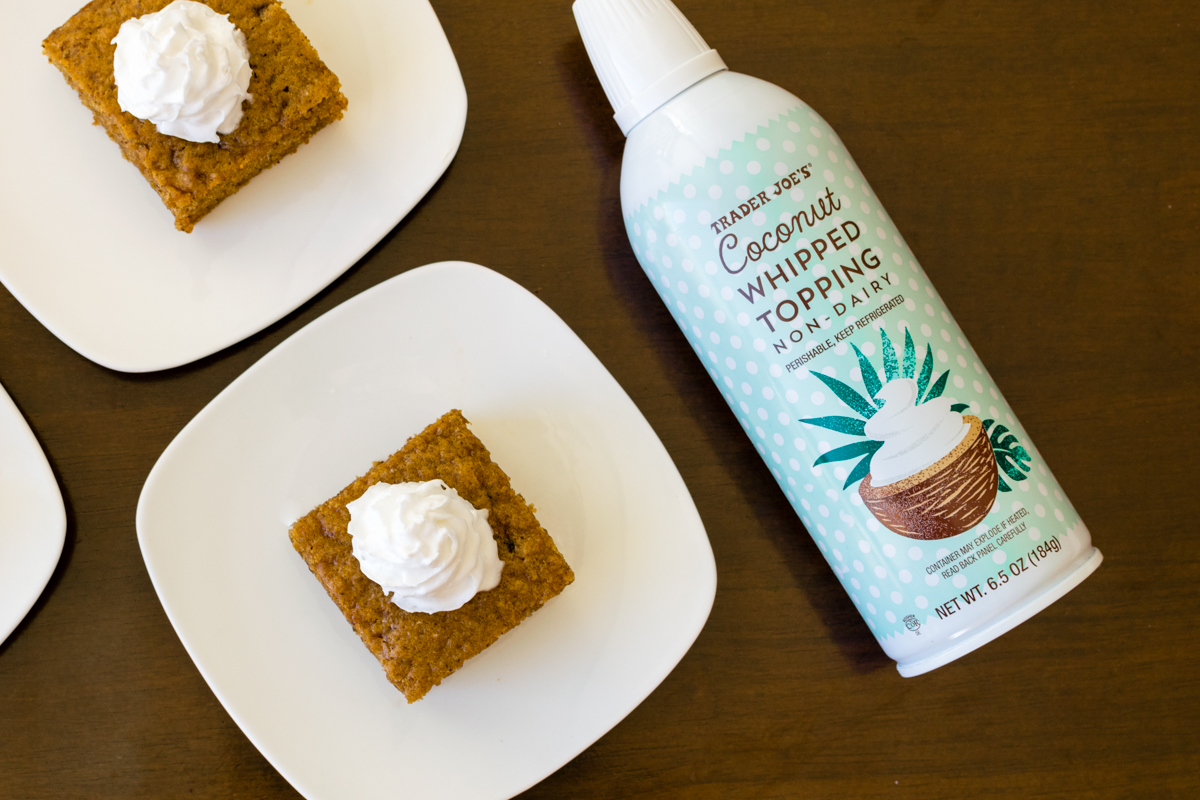 Trader Joe's Coconut Whipped Topping - non-dairy, dairy-free, soy-free & vegan spray whipped cream -> Full review and product details ...