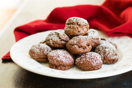 Chocolate Puffs for Hamilton Buffs - a naturally dairy-free, gluten-free, nut-free recipe - crunchy candy-like cookies!