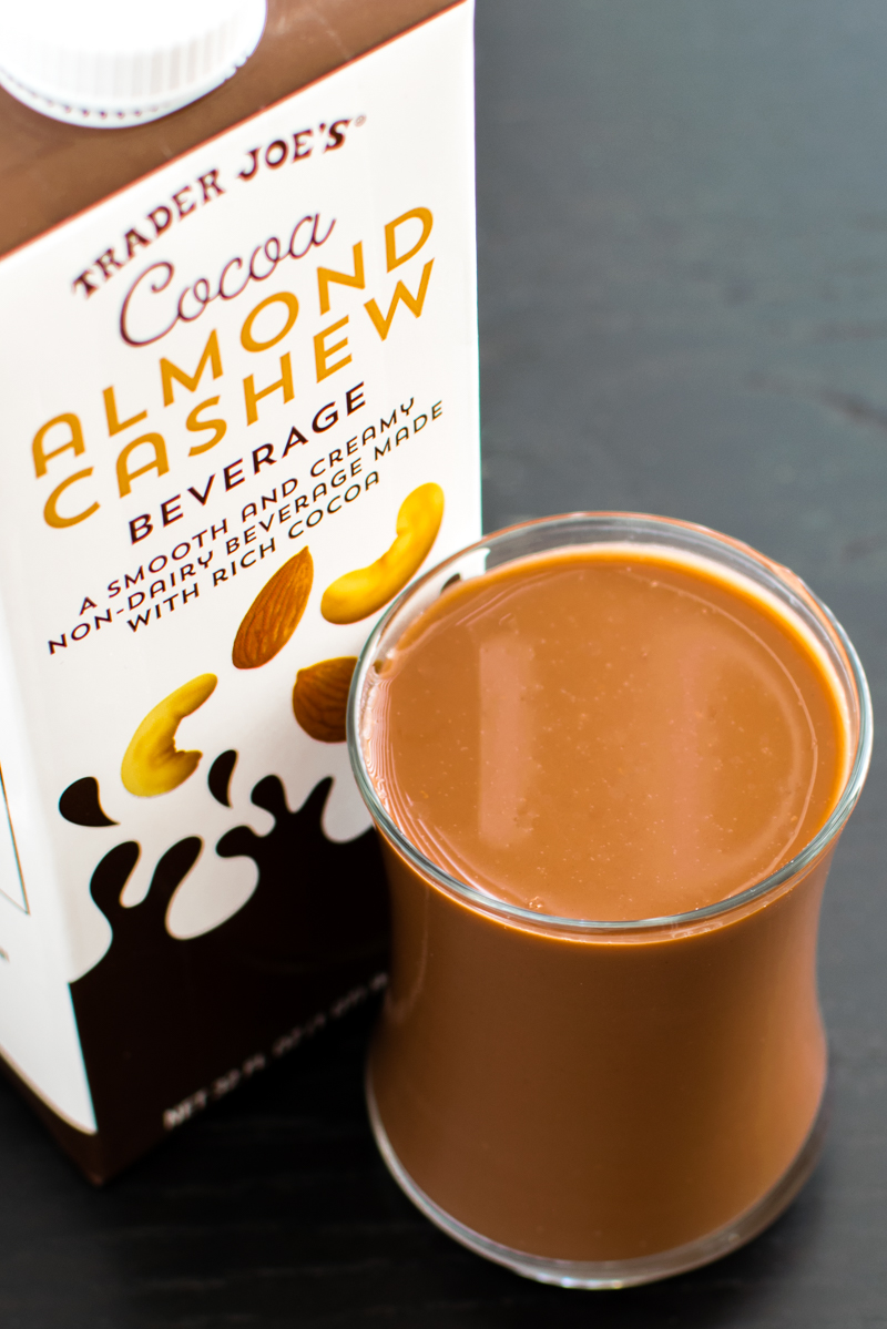 Trader Joe's Non-Dairy Milk Beverages (Review, Ingredients and More Info) - Cocoa Almond Cashew Beverage pictured