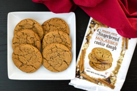 Trader Joe's Cookie Dough (Review of Dairy-Free Versions) - Gingerbread Molasses seasonal pictured