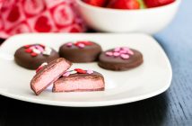 Strawberry Patties Recipe - A Chocolate-Covered Treat that's Pretty in Pink (naturally dairy-free, gluten-free, nut-free, soy-free, vegan - and no food coloring!)