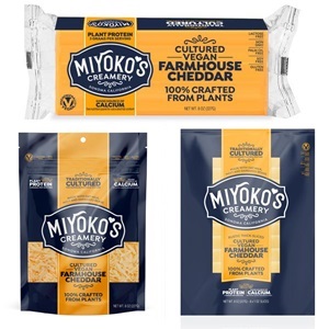 Miyoko's Cultured Vegan Cheese Slices, Shreds, and Blocks information and reviews - dairy-free, nut-free, and made with oat milk!