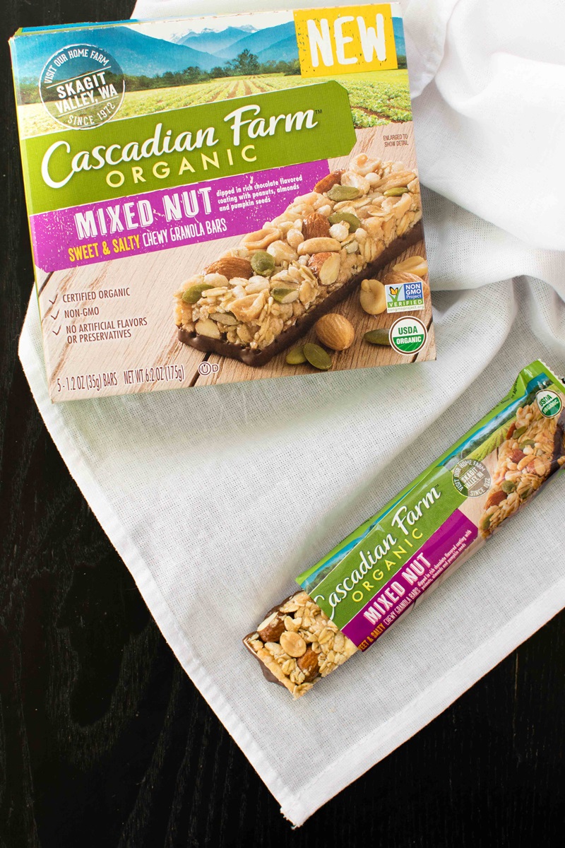 Cascadian Farm Organic Chewy Granola Bars Review - dairy-free and vegan varieties