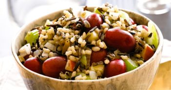 Healthy California Wild Rice Stuffing Recipe - naturally plant-based, dairy-free, gluten-free, and vegan-friendly