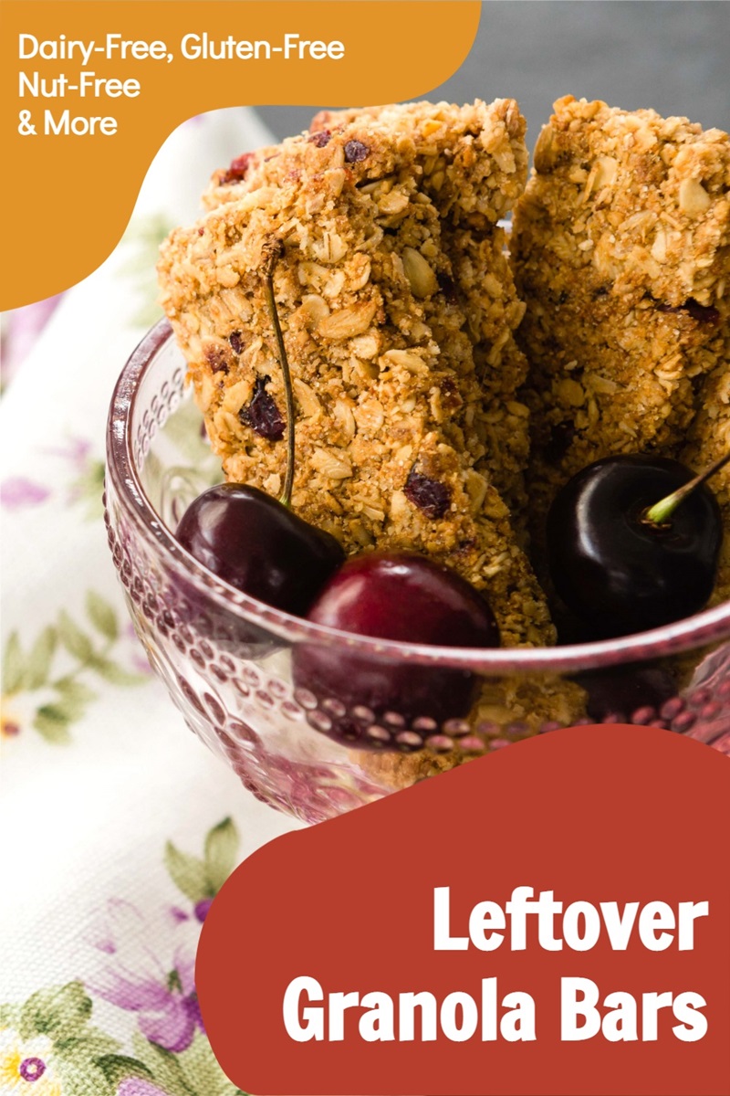 Easy Leftover Granola Bars to Use Up Granola - dairy-free, gluten-free, nut-free and more options
