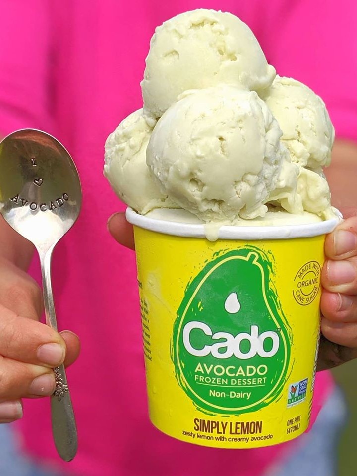 The Best Dairy-Free Ice Cream Pints that You Can Buy at the Grocer (all vegan, many gluten free). Pictured: Cado Dairy Free Avocado Ice Cream