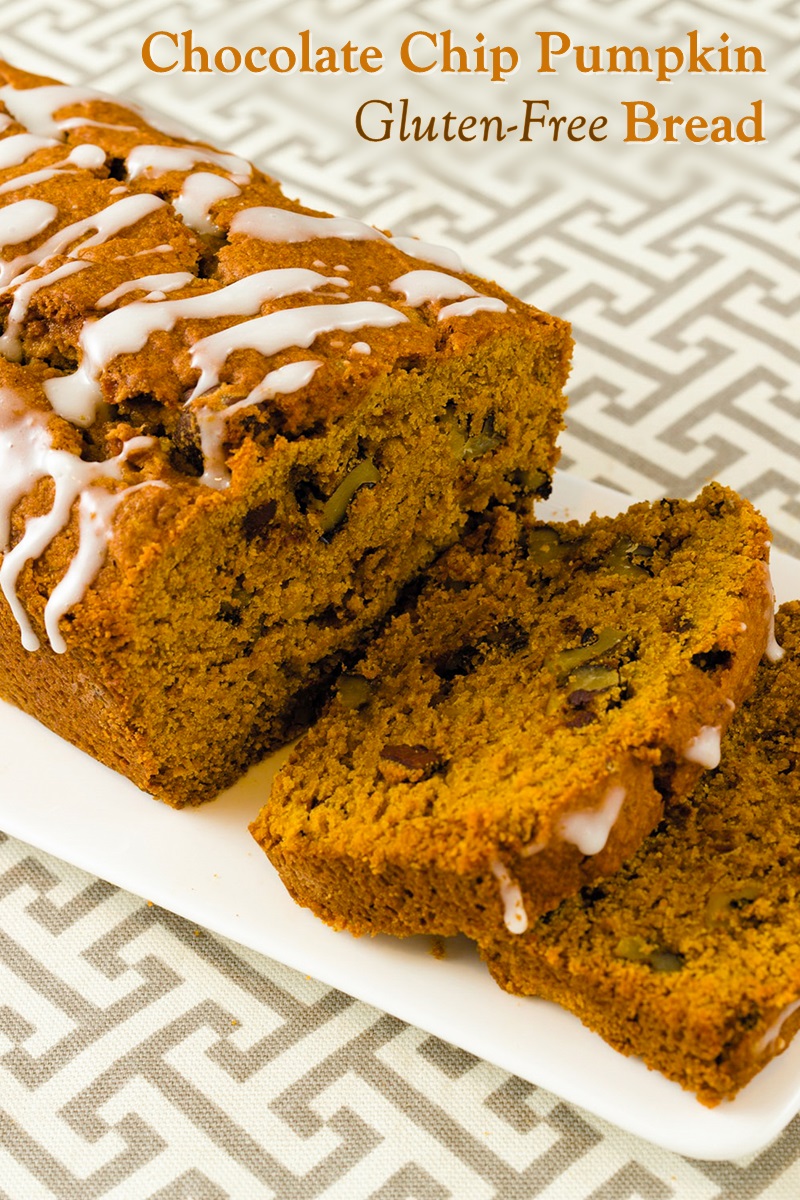 Dairy-Free Gluten-Free Chocolate Chip Pumpkin Bread Recipe made with Oat Flour