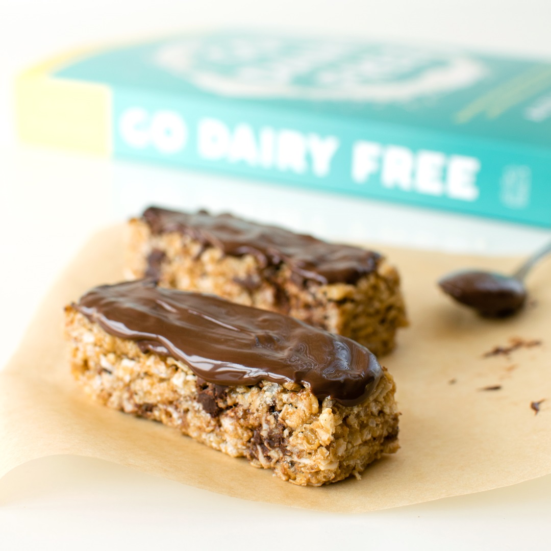 The Best Chewy No Bake Granola Bars Recipe - naturally dairy-free, gluten-free, and vegan with nut-free option