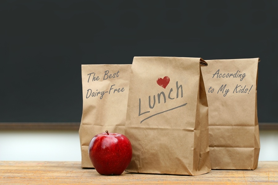 The Best Dairy-Free School Lunch Ideas According to My Kids - also peanut-free and nut-free for school-safe policies! Gluten-free options.